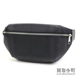 Burberry Belt Bag Charcoal Black Leather London Check SONNY BODY